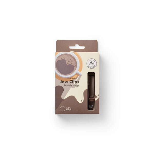 Klipsit 4kpl, Coffee brown.