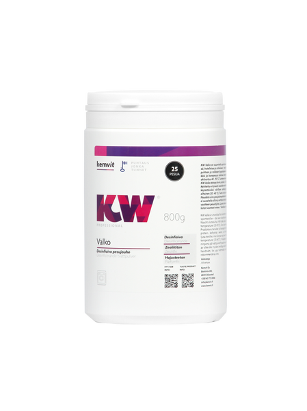 KW Valko desinfioiva pyykinpesujauhe 800 g